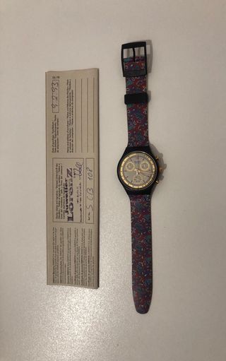Swatch Chrono con cinturino fantasia