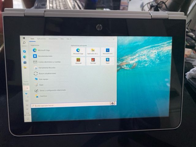 HP 2 en 1 Portátil Plata/Blanco