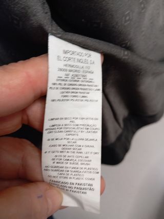 Cazadora Piel Negra Talla M