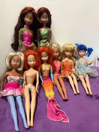 Set 8 Bambole Winx Club vintage