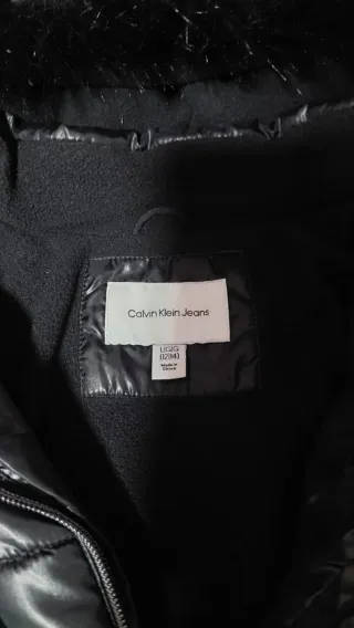 Abrigo Calvin Klein Jeans Negro talla 12/14