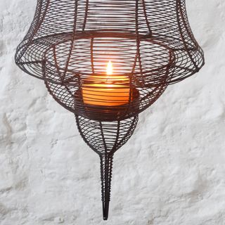 OFERTA Jaula decorativa portavelas vintage