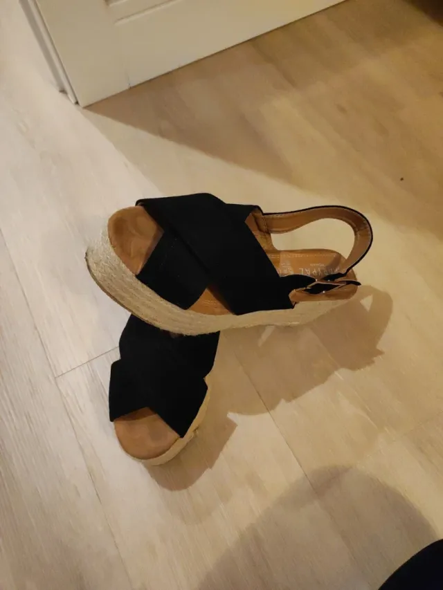 Sandalias plataforma negras