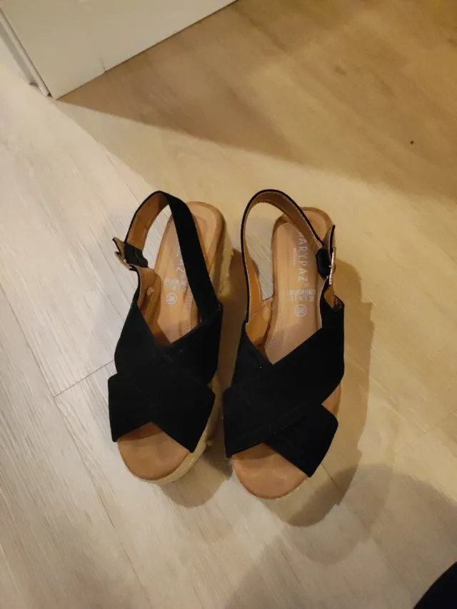 Sandalias plataforma negras