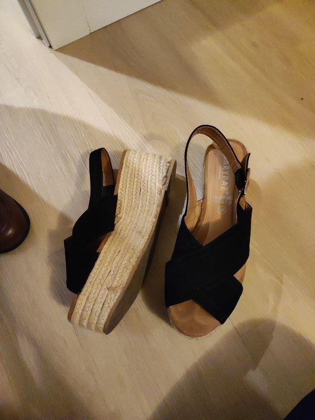 Sandalias plataforma negras