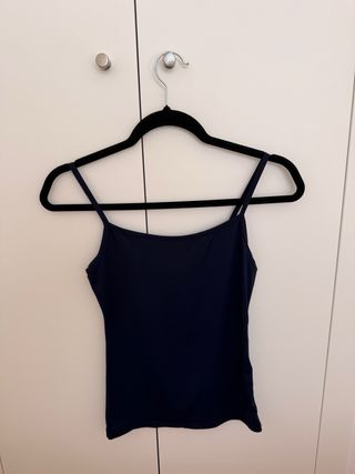 Camiseta tirantes azul