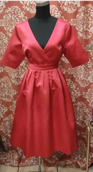 Vestido fiesta Teria Yabar T42 Rojo