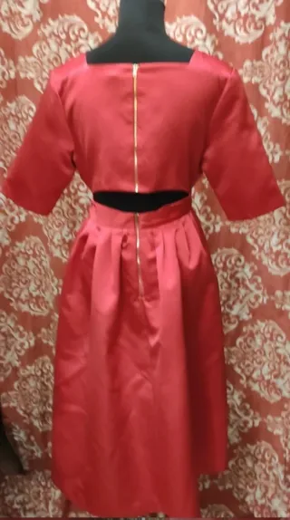 Vestido fiesta Teria Yabar T42 Rojo