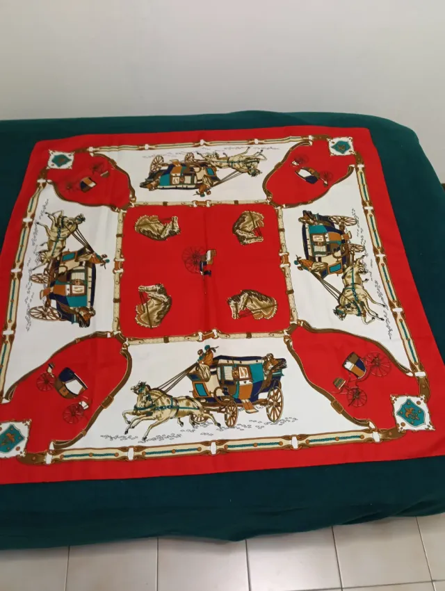 Foulard stampa carrozze