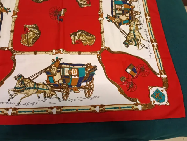 Foulard stampa carrozze
