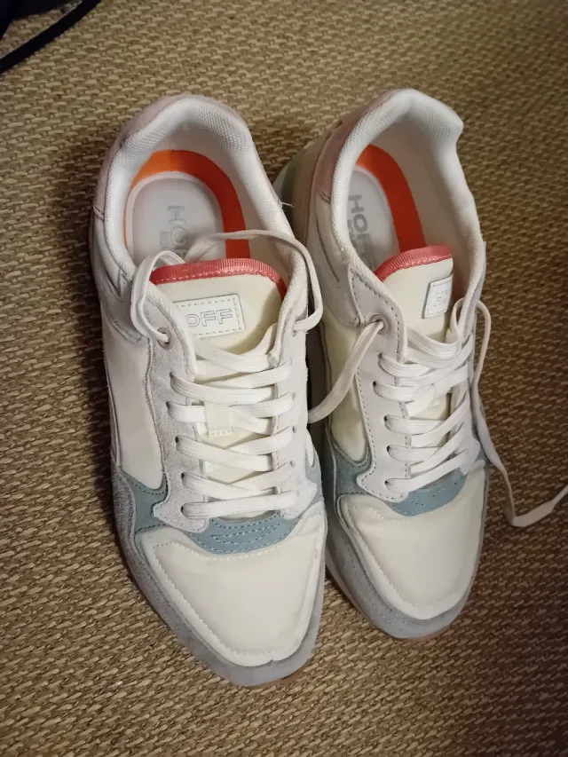 Zapatillas Hoff Roma Gris y Blanco