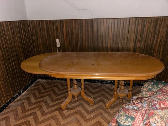 Mesa extensible madera maciza