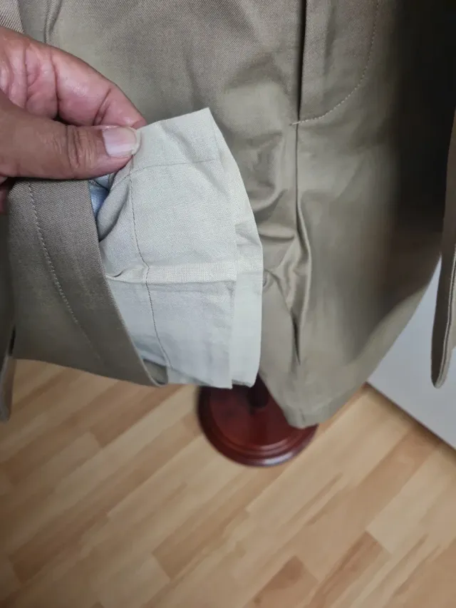 Conjunto sastre dos piezas beige da talla