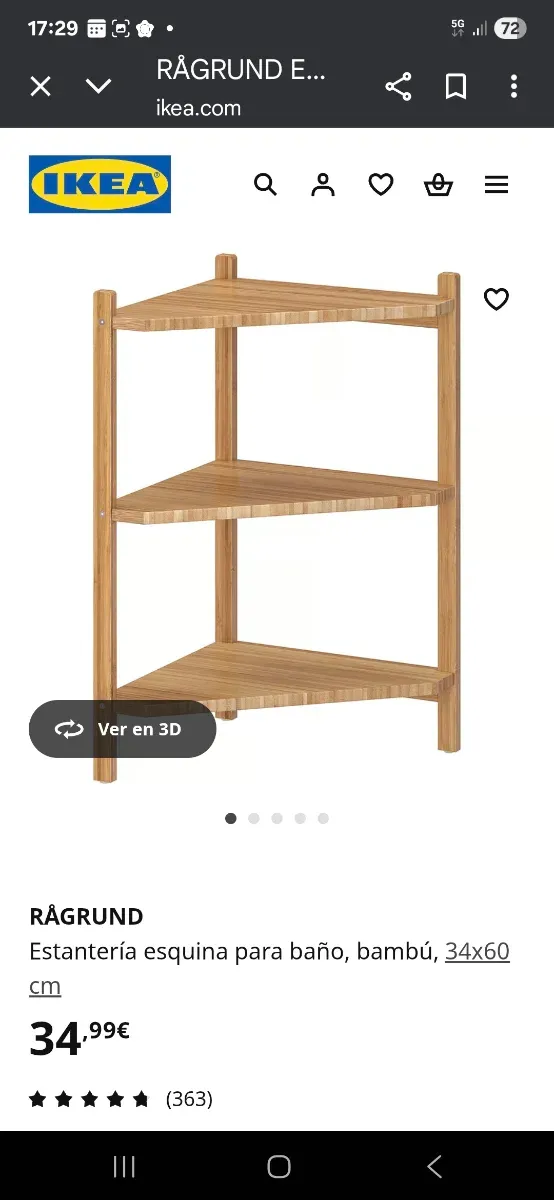 4 Scaffali in Bambù Ikea
