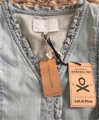 Camisa Scalpers Denim Volantes. A estrenar.