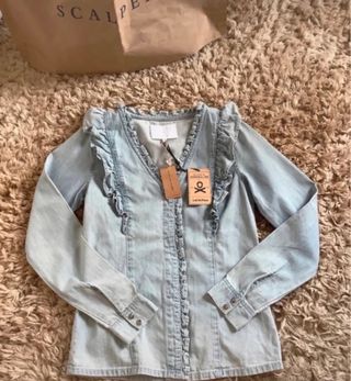 Camisa Scalpers Denim Volantes. A estrenar.