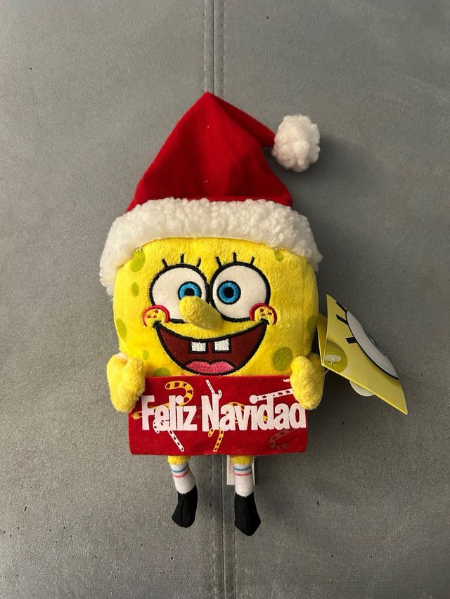 Peluche Bob Esponja Navideño