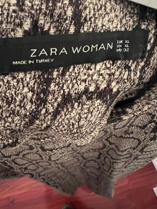 Vestido Zara Animal Print Talla XL