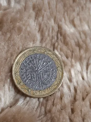 Moneda Rara 1 Euro Francia 2001