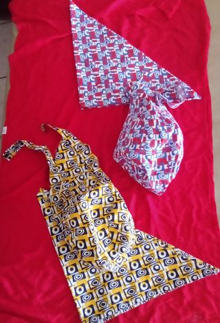 2 Bandane e 2 Triangoli Collo Cuoco/Pizzaiolo