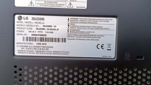 Televisor LG 26 26LE3300