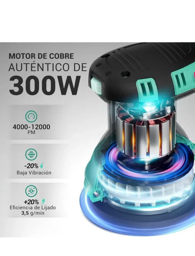 Lijadora Orbital DCA 300W 6 Velocidades