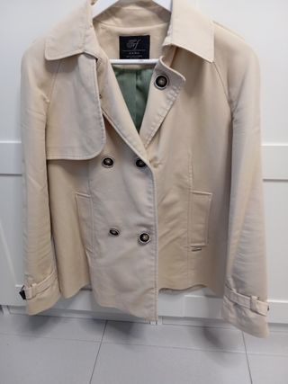 Gabardina Zara Beige Talla S