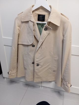 Gabardina Zara Beige Talla S