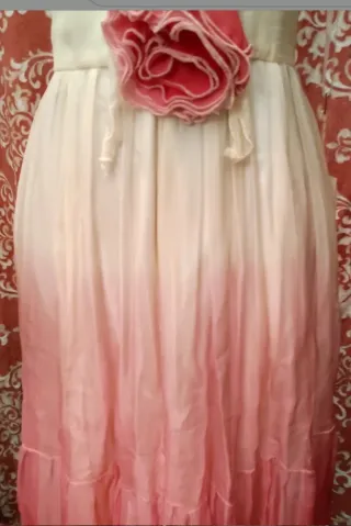 Vestido Futura T42 Rosa y Blanco