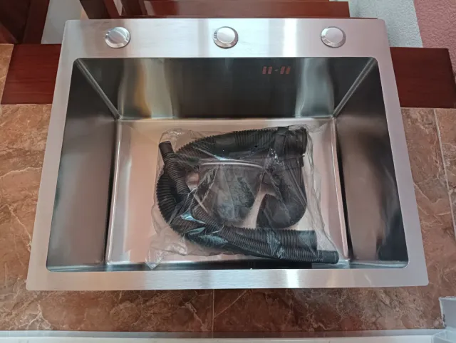 FREGADERO INOX 304 GRANDE 55X45CM NUEVO A 59 EUR