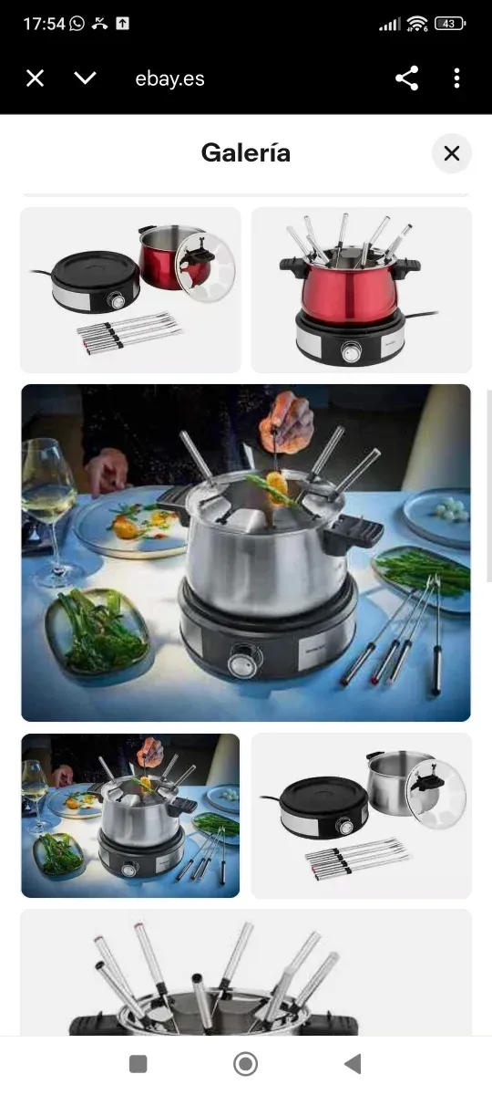 Set OLLA FONDUE SilverCrest 1500W NUEVAS!!
