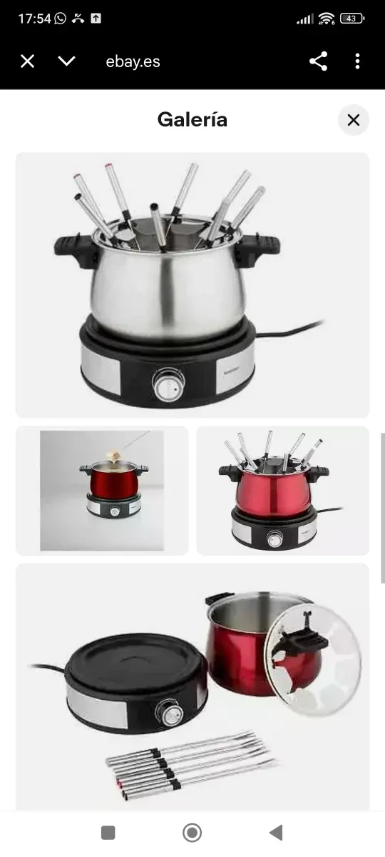 Set OLLA FONDUE SilverCrest 1500W NUEVAS!!