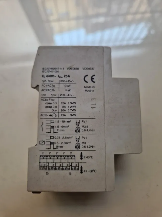 SIEI ZL-R25-40 Teleruttore 25A Bobina 24V