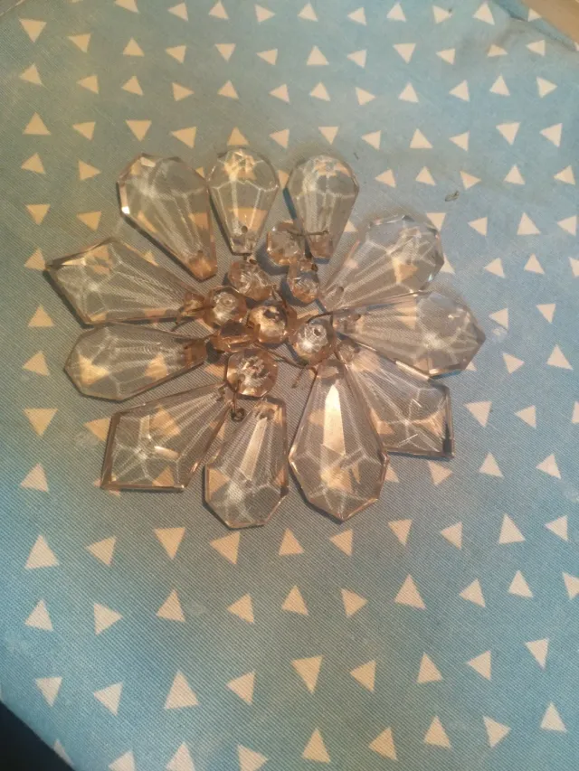 Lote de Lágrimas de cristal antiguas