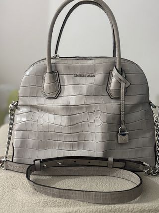 Bolso Michael Kors Piel Cocodrilo Gris