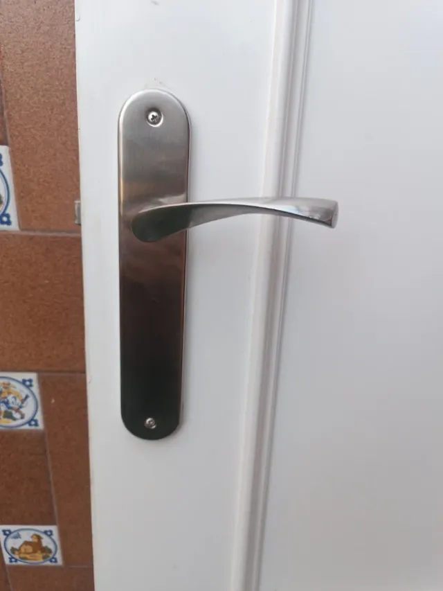 Maneta de puerta de acero inoxidable