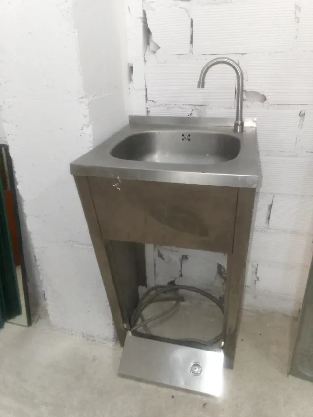 Lavamanos de pie acero inoxidable