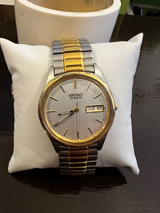 Reloj Seiko Quartz bicolor