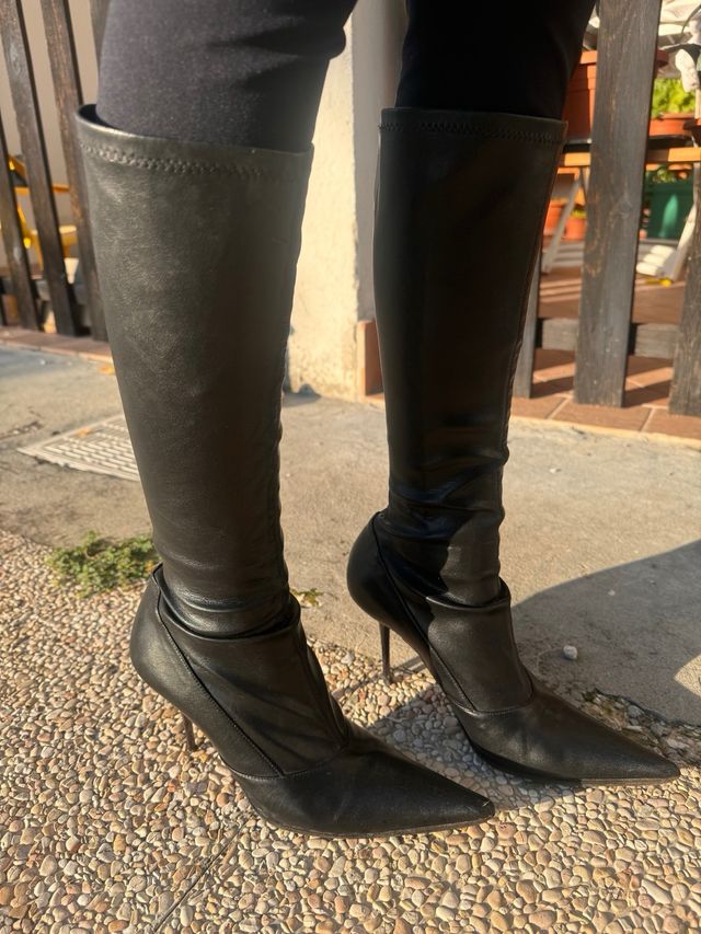 Stivali donna tacco alto neri