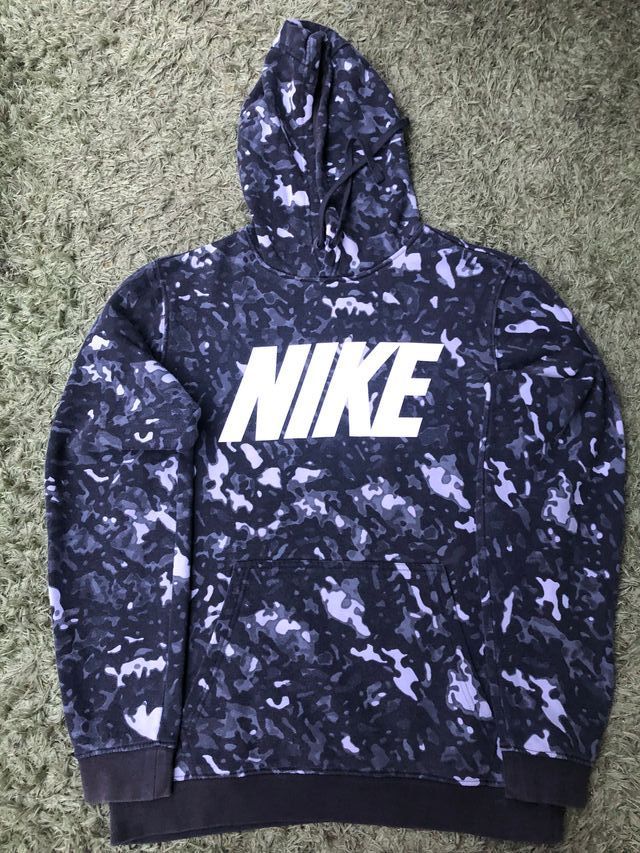 Sudadera Nike Camuflaje Negro/Gris (Talla M)