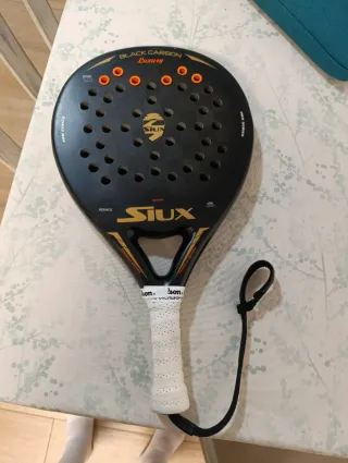 Pala Pádel Siux Black Carbono Luxury