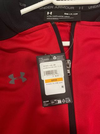 Chaqueta Under Armour Mujer Talla S Roja/Negra