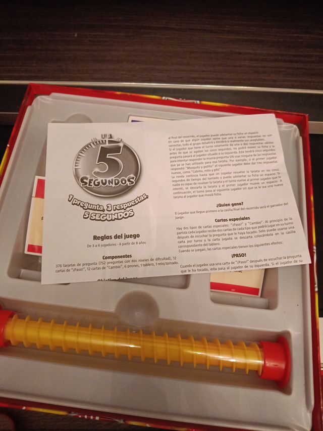 Juego de mesa 5 Segundos Megables