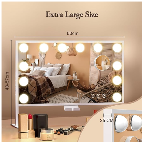Specchio per trucco Hollywood BESTOPE PRO