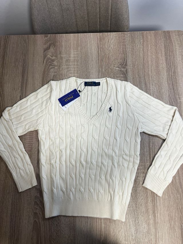 Jersey Polo Ralph Lauren Blanco Mujer Talla S