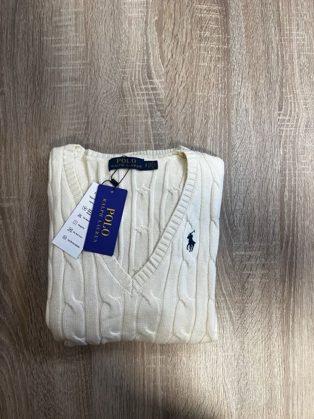 Jersey Polo Ralph Lauren Blanco Mujer Talla S