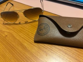 Gafas de sol Ray-Ban mujer marrones y doradas
