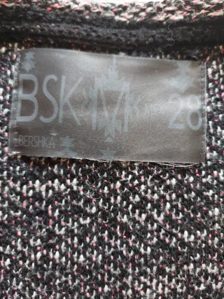 Jersey jaspeado negro y rosa