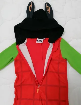 Tuta pile bimbo Bing con cappuccio taglia 2 anni.