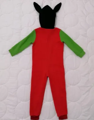 Tuta pile bimbo Bing con cappuccio taglia 2 anni.